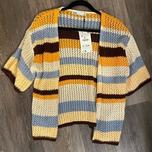 Zara short sleeve cardigan